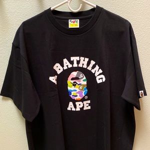 A bathing ape multi camo tee, brand new! Quickly shipped.